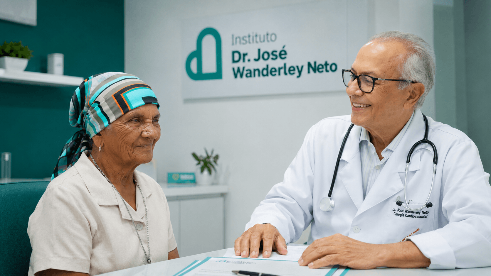Dr. José Wanderley Neto em atendimento no Instituto